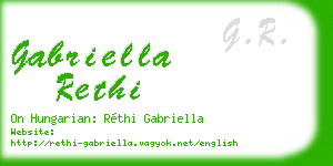gabriella rethi business card
