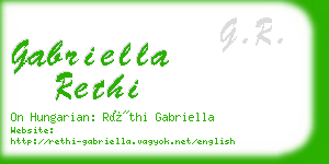 gabriella rethi business card